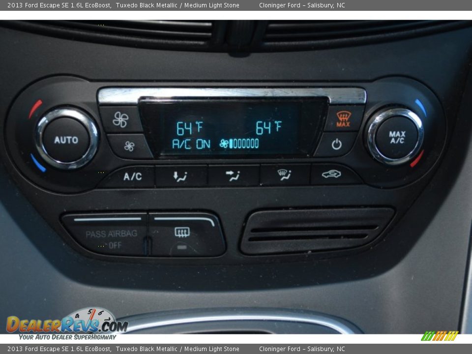 2013 Ford Escape SE 1.6L EcoBoost Tuxedo Black Metallic / Medium Light Stone Photo #23