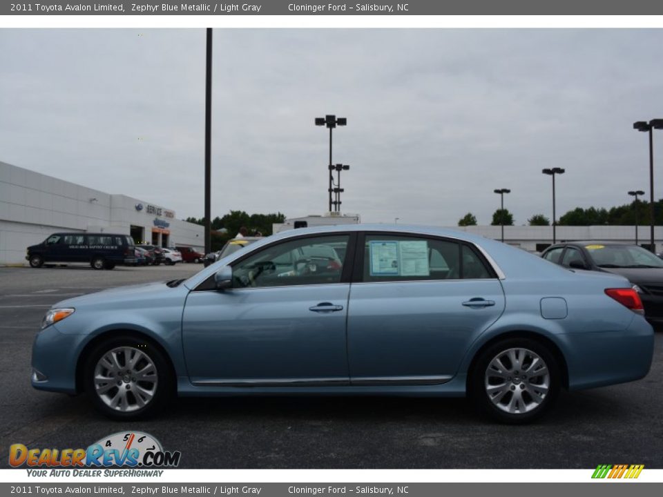 2011 Toyota Avalon Limited Zephyr Blue Metallic / Light Gray Photo #6