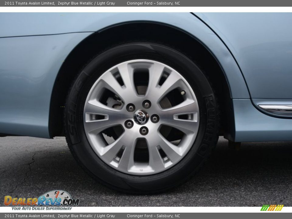2011 Toyota Avalon Limited Zephyr Blue Metallic / Light Gray Photo #17