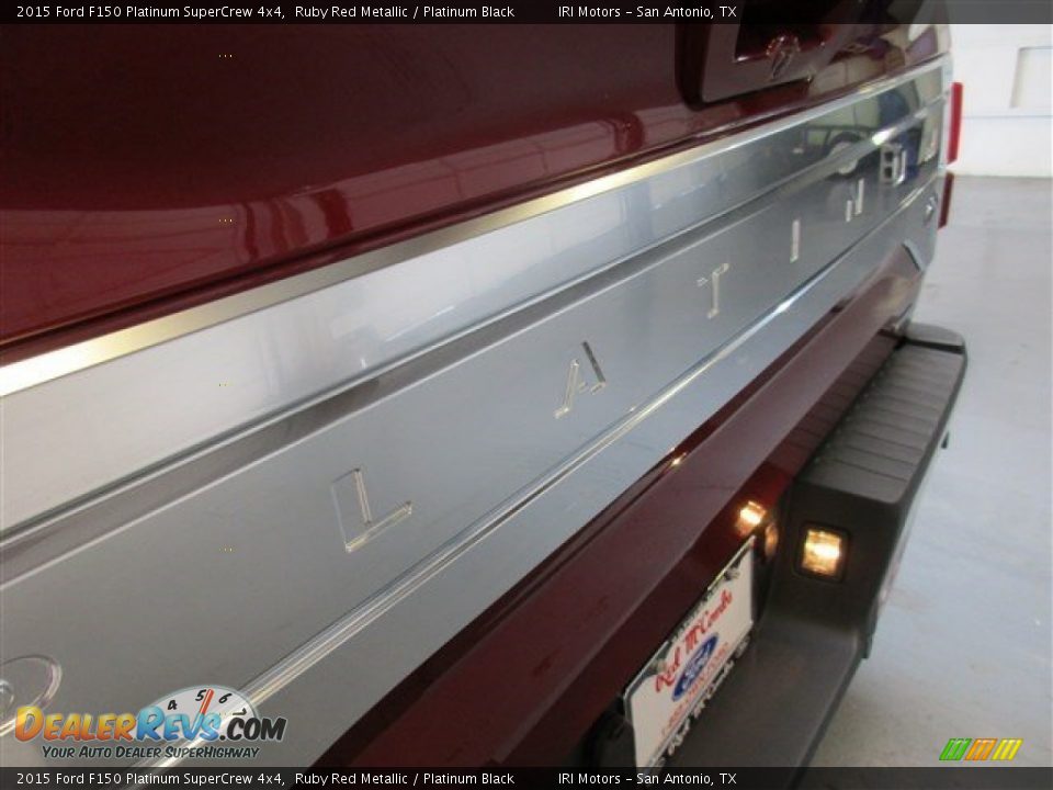 2015 Ford F150 Platinum SuperCrew 4x4 Ruby Red Metallic / Platinum Black Photo #7