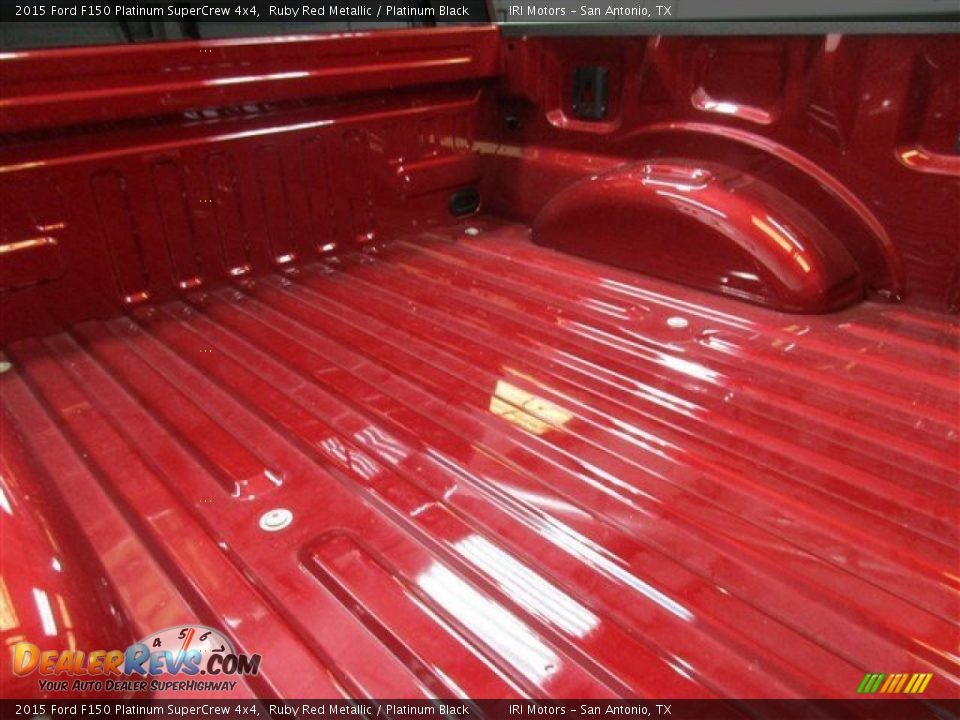 2015 Ford F150 Platinum SuperCrew 4x4 Ruby Red Metallic / Platinum Black Photo #9