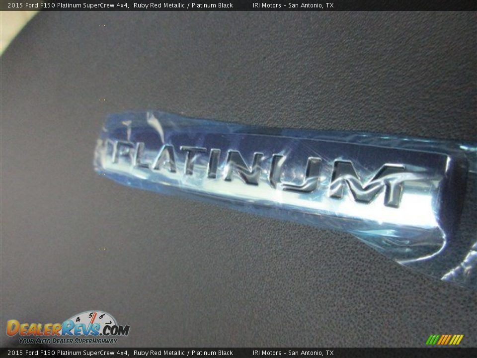 2015 Ford F150 Platinum SuperCrew 4x4 Ruby Red Metallic / Platinum Black Photo #11