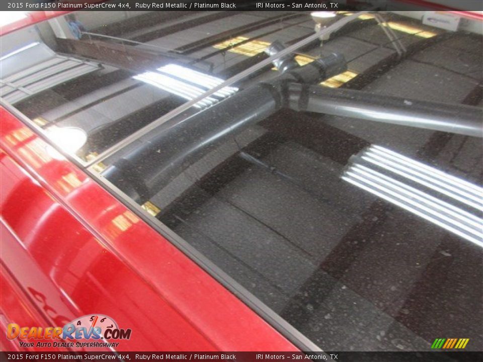2015 Ford F150 Platinum SuperCrew 4x4 Ruby Red Metallic / Platinum Black Photo #14