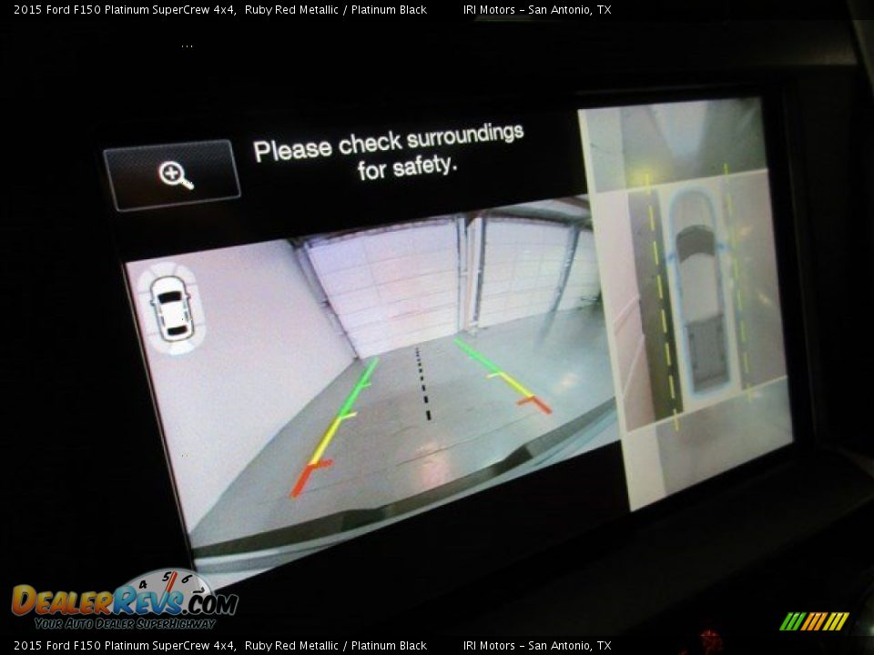 2015 Ford F150 Platinum SuperCrew 4x4 Ruby Red Metallic / Platinum Black Photo #18