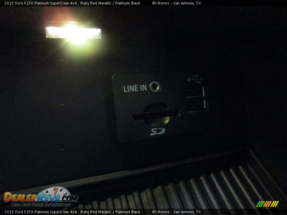 2015 Ford F150 Platinum SuperCrew 4x4 Ruby Red Metallic / Platinum Black Photo #20