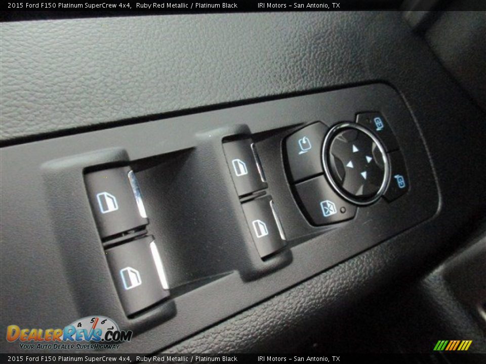 2015 Ford F150 Platinum SuperCrew 4x4 Ruby Red Metallic / Platinum Black Photo #24
