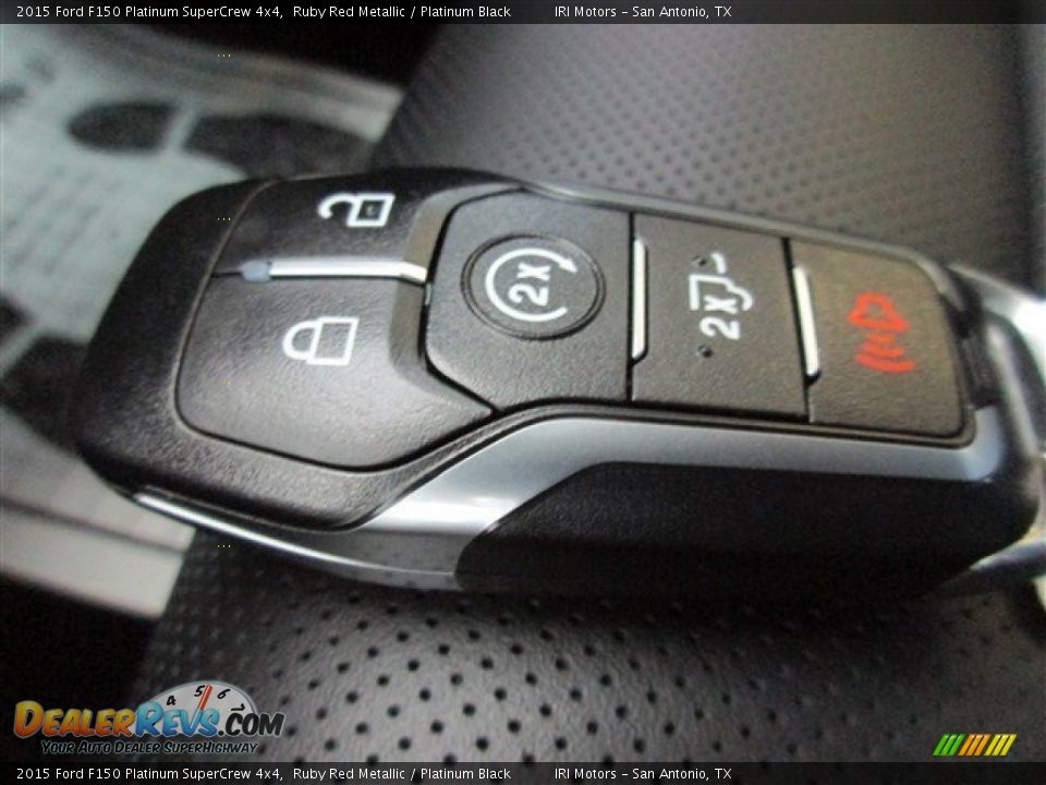 2015 Ford F150 Platinum SuperCrew 4x4 Ruby Red Metallic / Platinum Black Photo #26