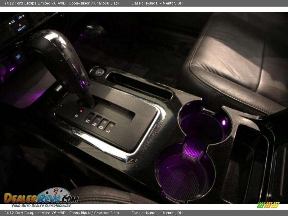 2012 Ford Escape Limited V6 4WD Ebony Black / Charcoal Black Photo #10