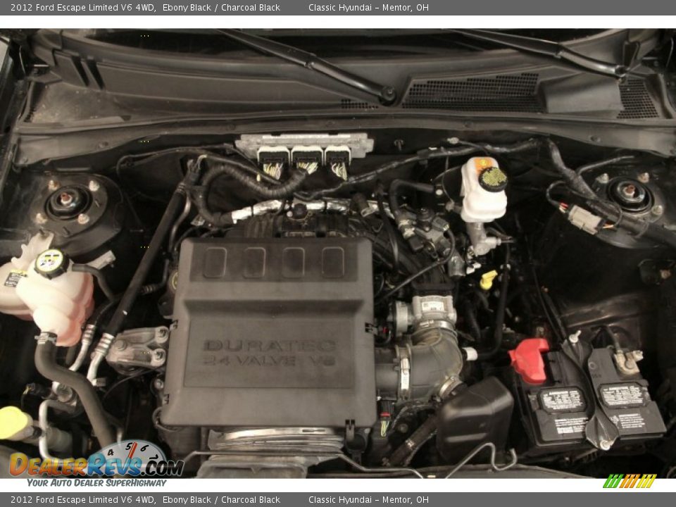 2012 Ford Escape Limited V6 4WD Ebony Black / Charcoal Black Photo #15