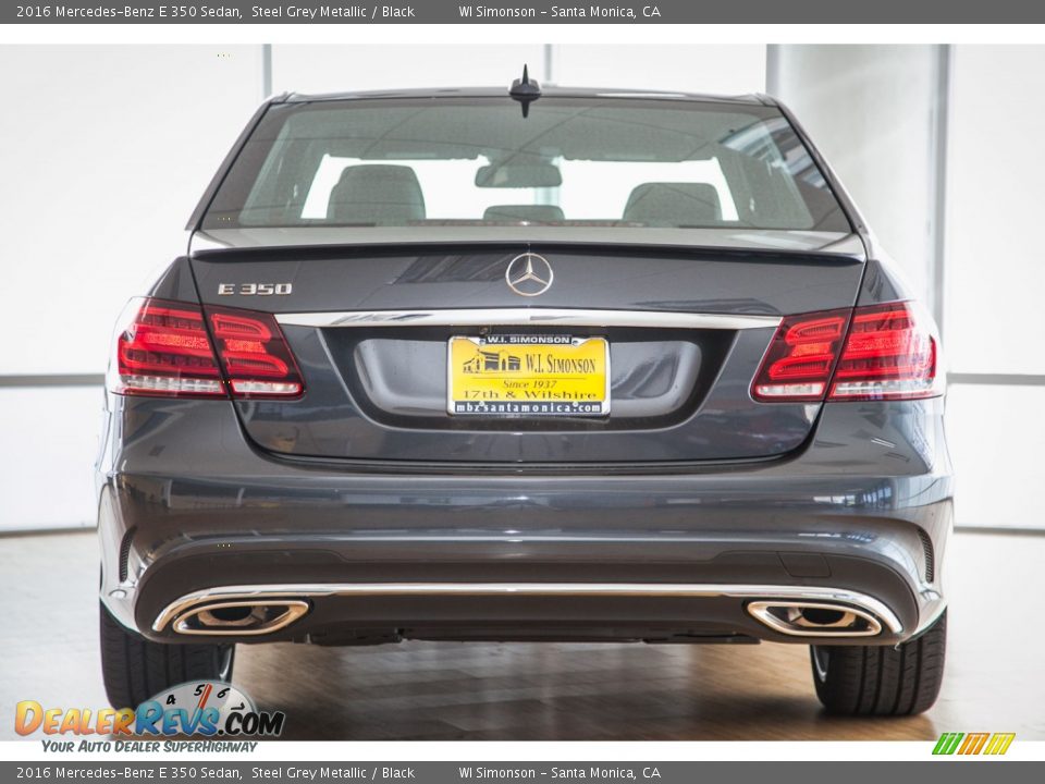 2016 Mercedes-Benz E 350 Sedan Steel Grey Metallic / Black Photo #4