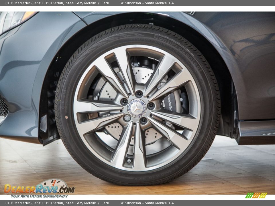2016 Mercedes-Benz E 350 Sedan Steel Grey Metallic / Black Photo #10
