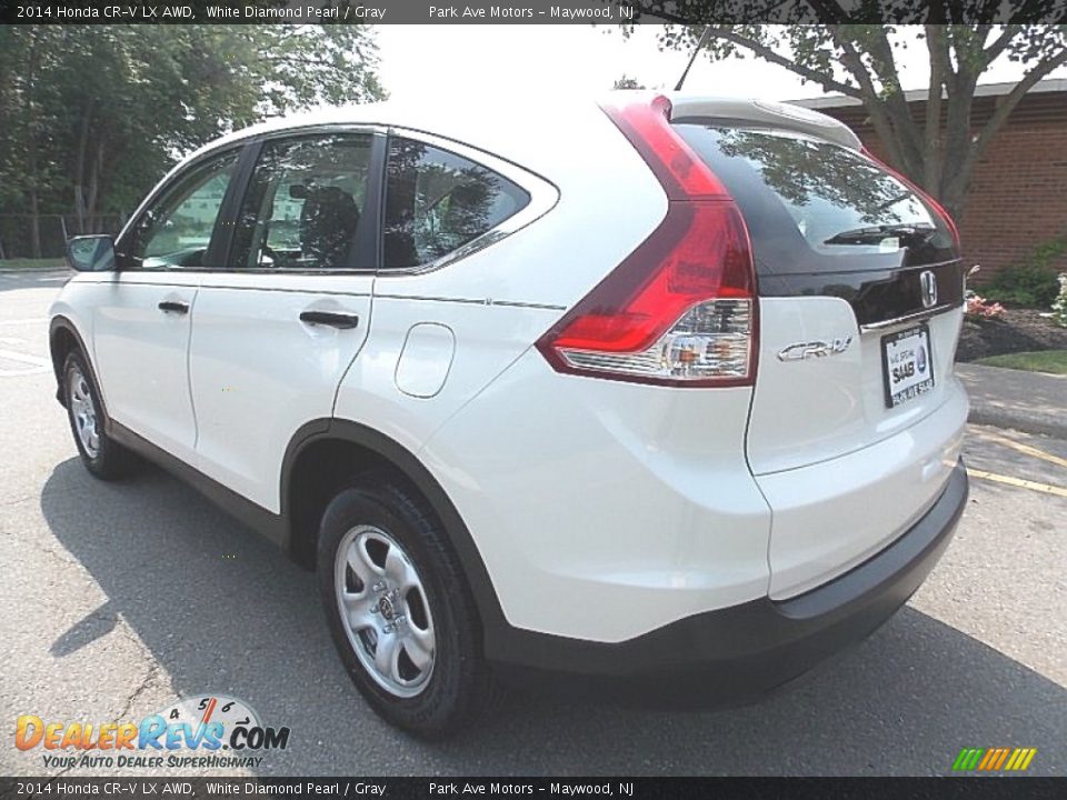 2014 Honda CR-V LX AWD White Diamond Pearl / Gray Photo #3