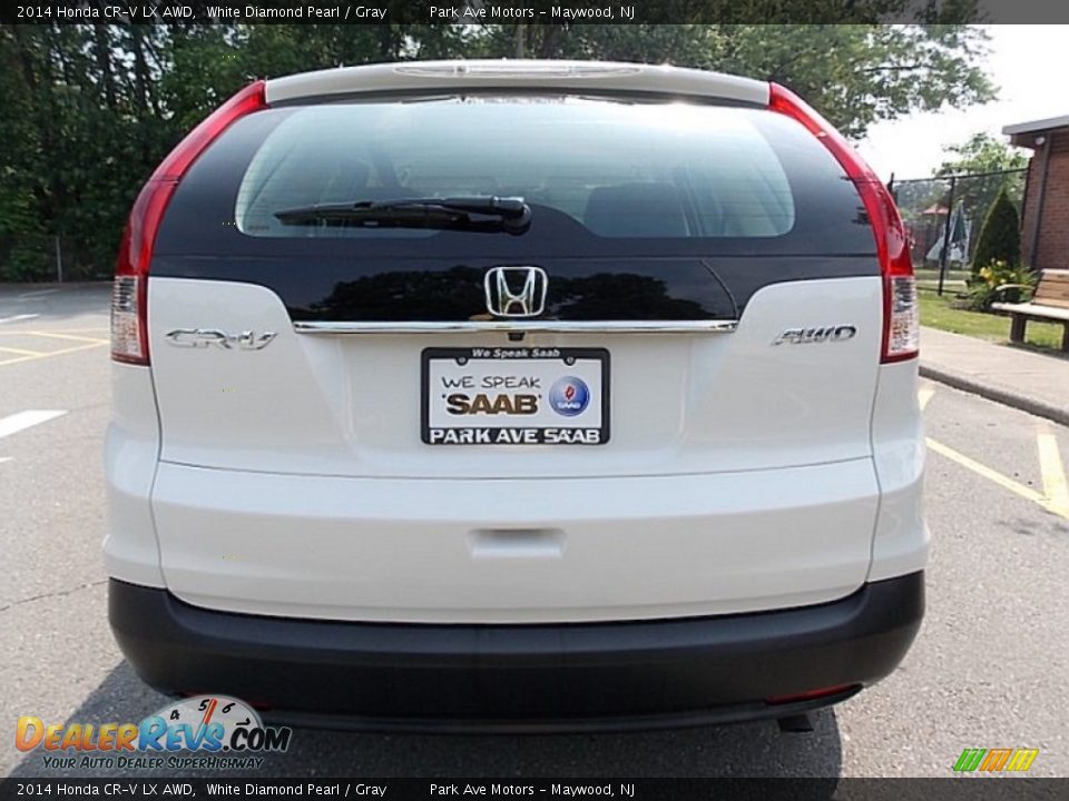 2014 Honda CR-V LX AWD White Diamond Pearl / Gray Photo #4