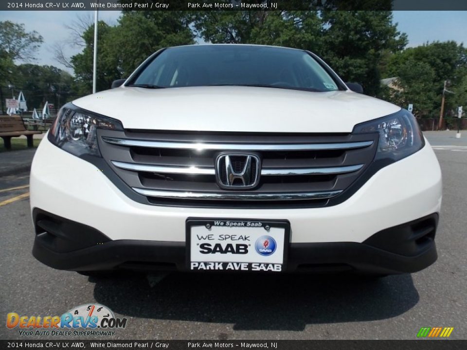 2014 Honda CR-V LX AWD White Diamond Pearl / Gray Photo #8