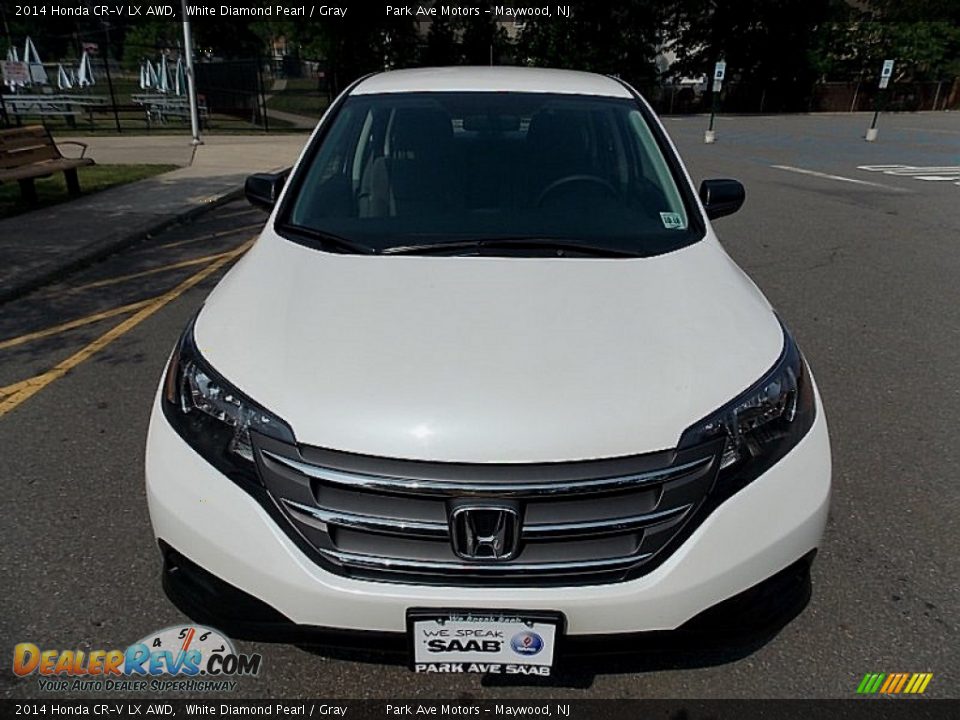 2014 Honda CR-V LX AWD White Diamond Pearl / Gray Photo #9
