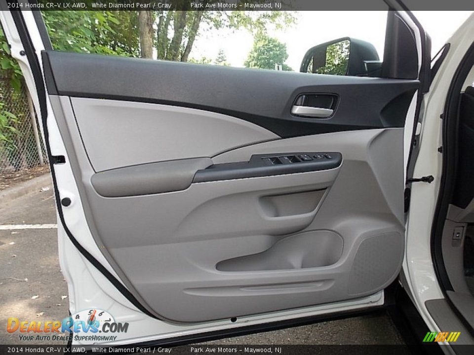 2014 Honda CR-V LX AWD White Diamond Pearl / Gray Photo #10