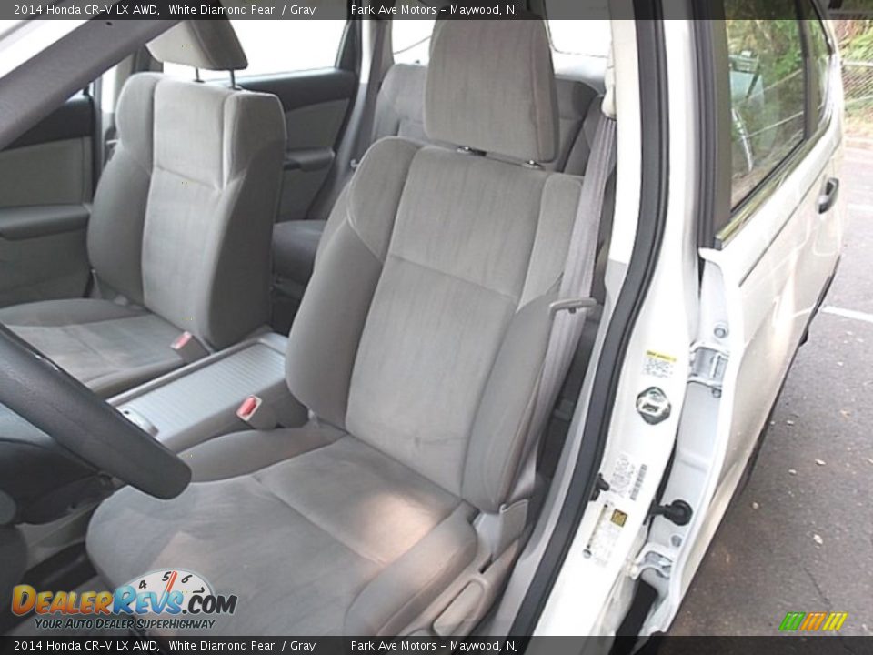 2014 Honda CR-V LX AWD White Diamond Pearl / Gray Photo #11