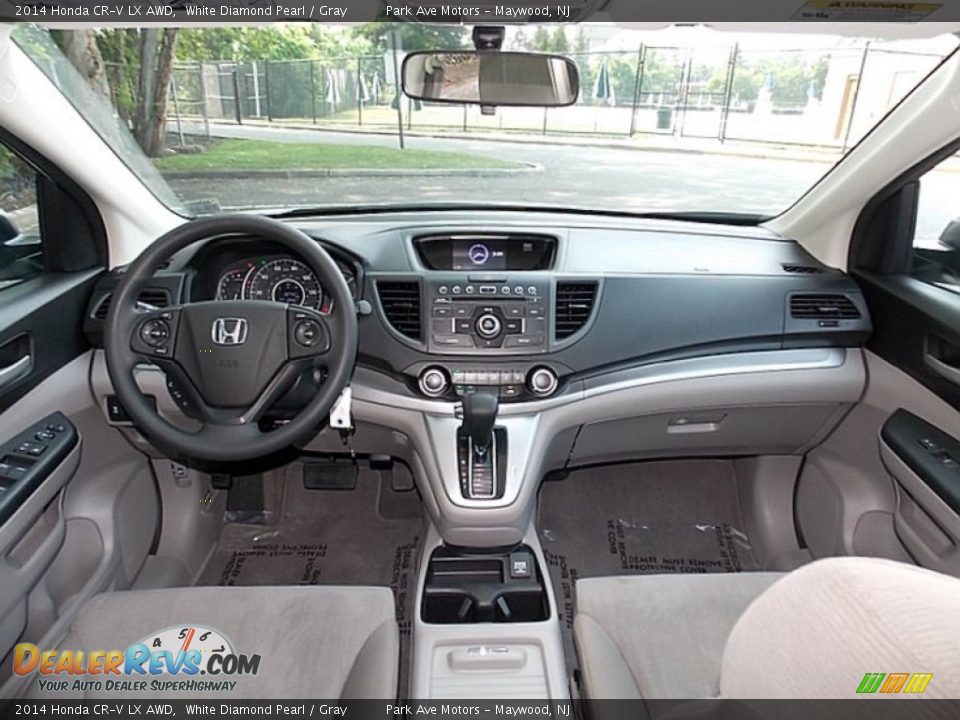 2014 Honda CR-V LX AWD White Diamond Pearl / Gray Photo #13