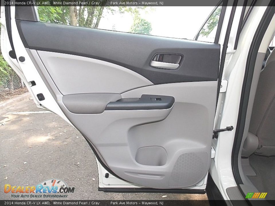 2014 Honda CR-V LX AWD White Diamond Pearl / Gray Photo #14