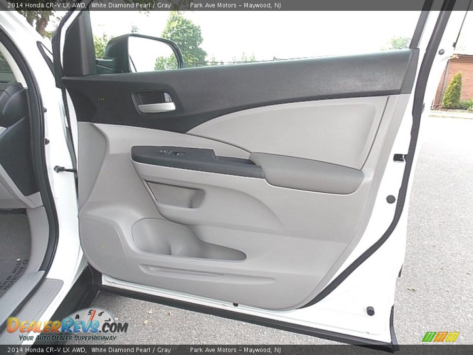2014 Honda CR-V LX AWD White Diamond Pearl / Gray Photo #17