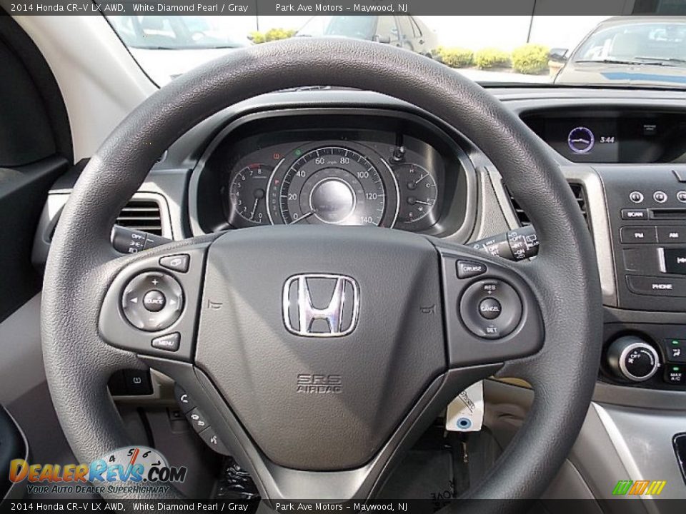 2014 Honda CR-V LX AWD White Diamond Pearl / Gray Photo #25
