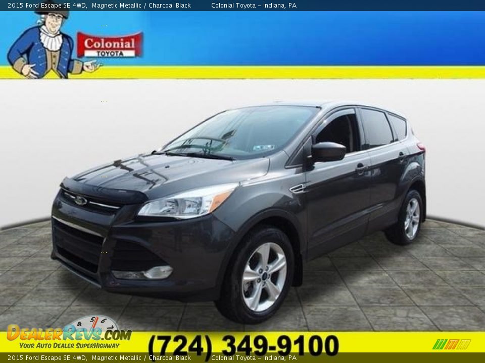 2015 Ford Escape SE 4WD Magnetic Metallic / Charcoal Black Photo #1