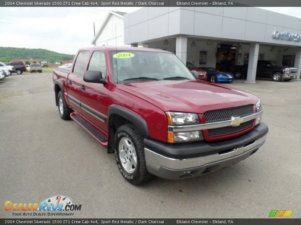 2004 Chevrolet Silverado 1500 Z71 Crew Cab 4x4 Sport Red Metallic / Dark Charcoal Photo #3