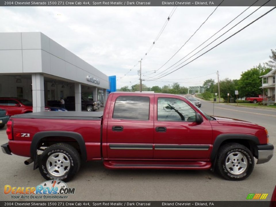 2004 Chevrolet Silverado 1500 Z71 Crew Cab 4x4 Sport Red Metallic / Dark Charcoal Photo #4