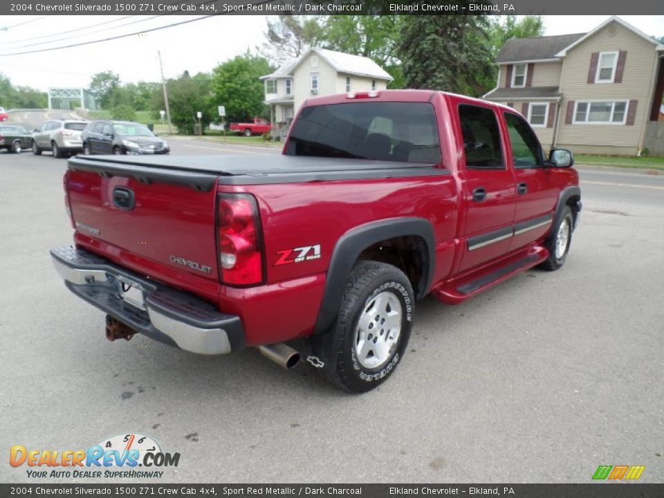 2004 Chevrolet Silverado 1500 Z71 Crew Cab 4x4 Sport Red Metallic / Dark Charcoal Photo #5