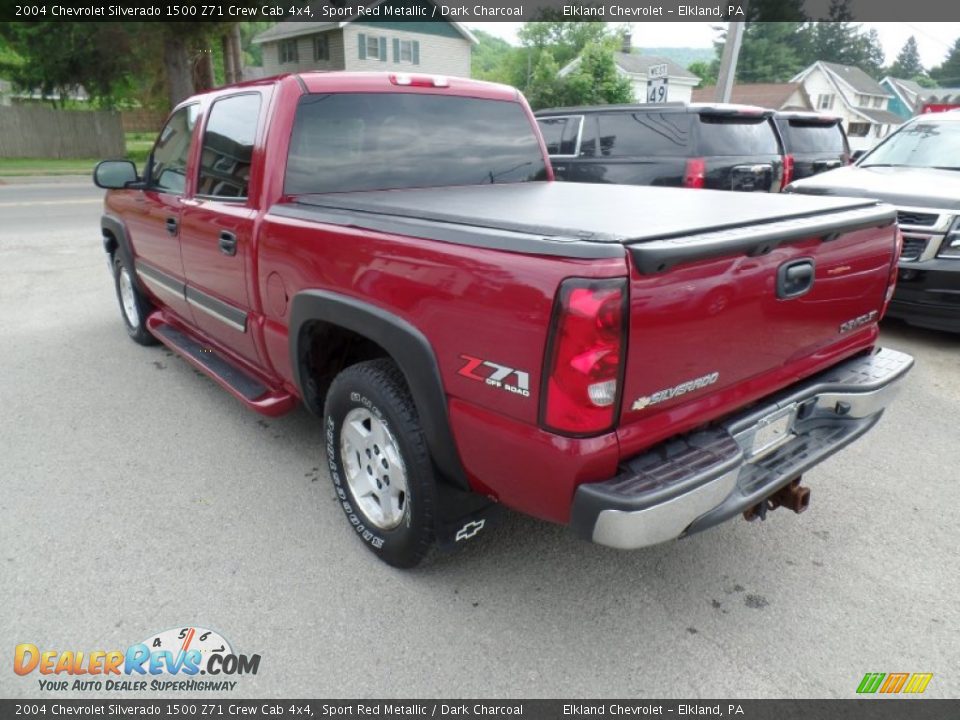 2004 Chevrolet Silverado 1500 Z71 Crew Cab 4x4 Sport Red Metallic / Dark Charcoal Photo #7