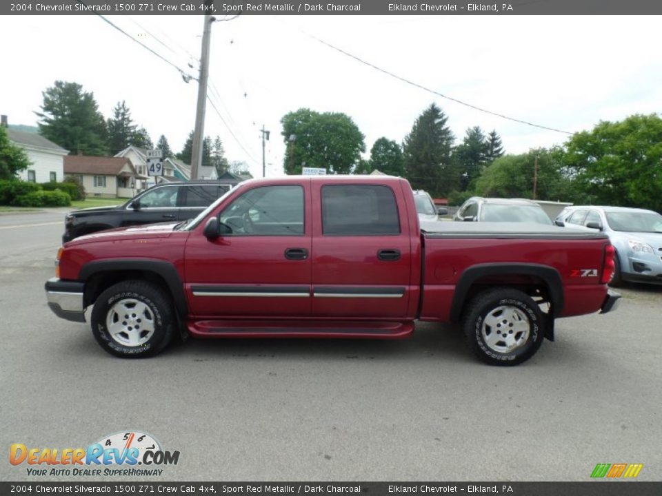 2004 Chevrolet Silverado 1500 Z71 Crew Cab 4x4 Sport Red Metallic / Dark Charcoal Photo #8