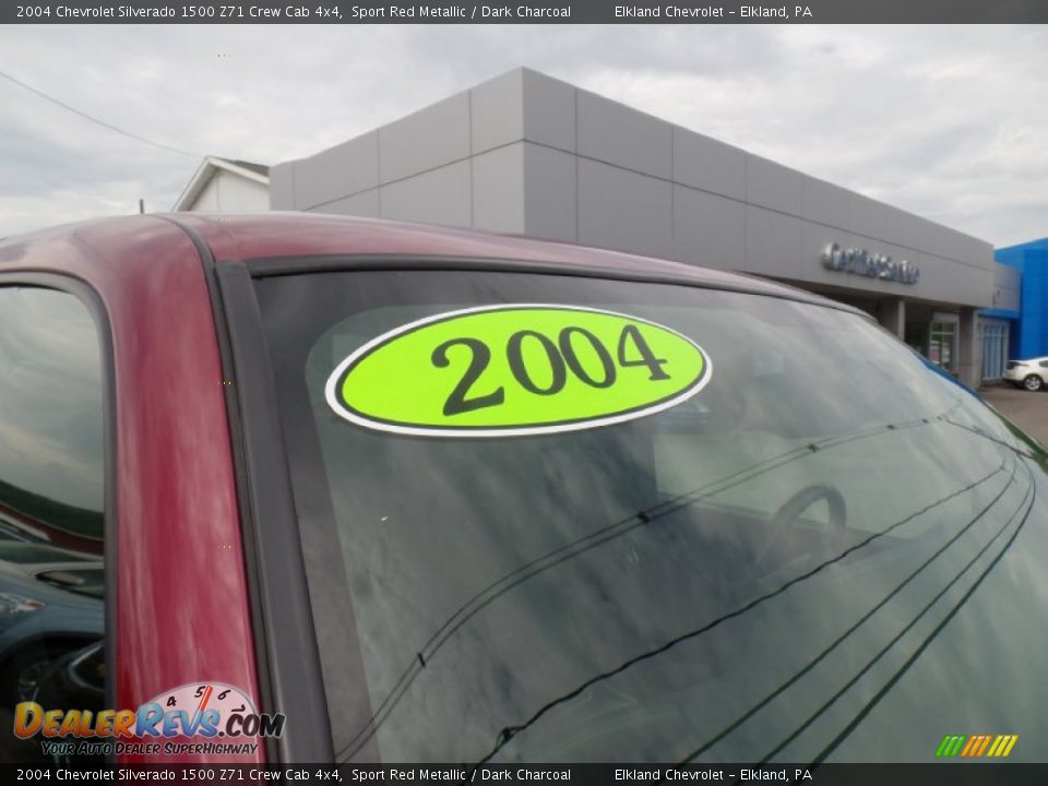 2004 Chevrolet Silverado 1500 Z71 Crew Cab 4x4 Sport Red Metallic / Dark Charcoal Photo #14