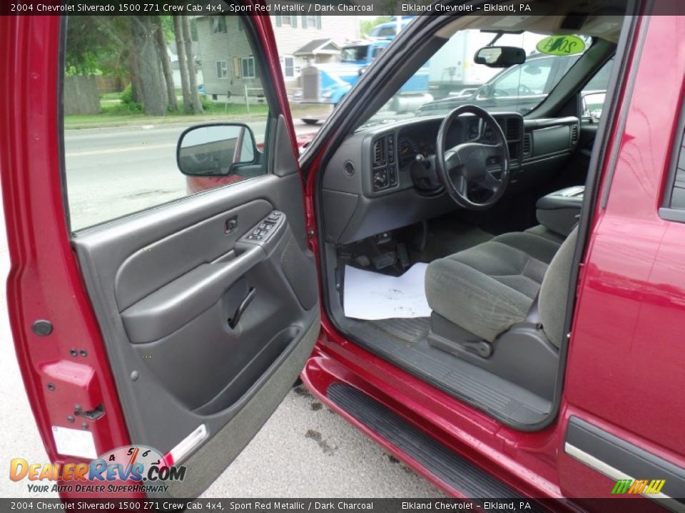 2004 Chevrolet Silverado 1500 Z71 Crew Cab 4x4 Sport Red Metallic / Dark Charcoal Photo #15