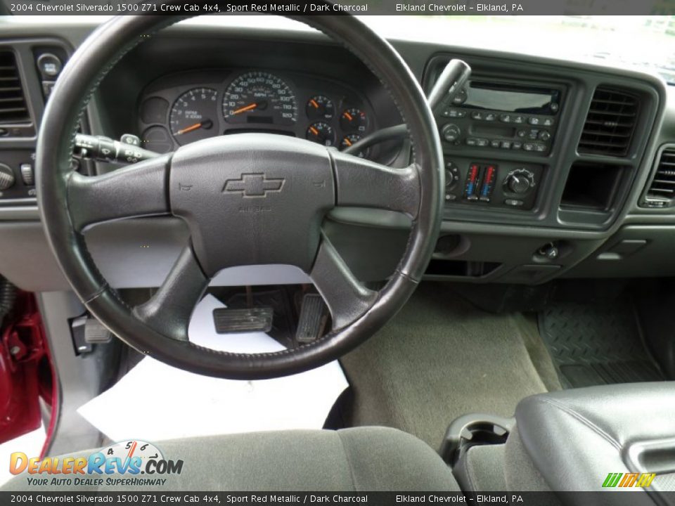 2004 Chevrolet Silverado 1500 Z71 Crew Cab 4x4 Sport Red Metallic / Dark Charcoal Photo #21
