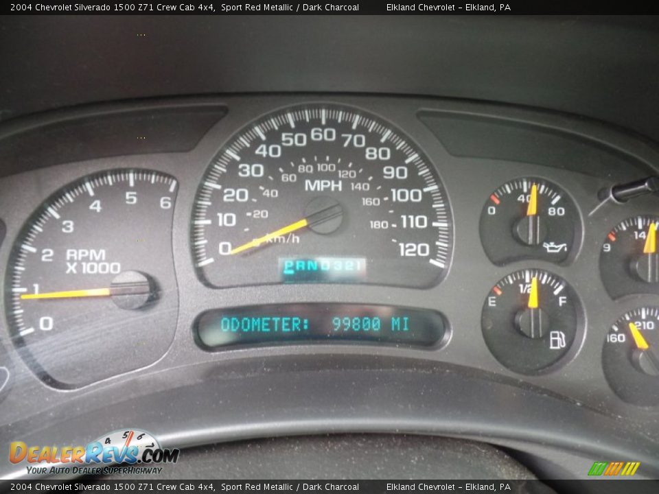 2004 Chevrolet Silverado 1500 Z71 Crew Cab 4x4 Sport Red Metallic / Dark Charcoal Photo #25