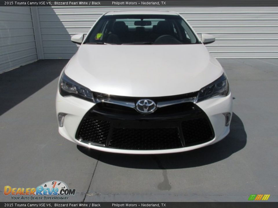 2015 Toyota Camry XSE V6 Blizzard Pearl White / Black Photo #8