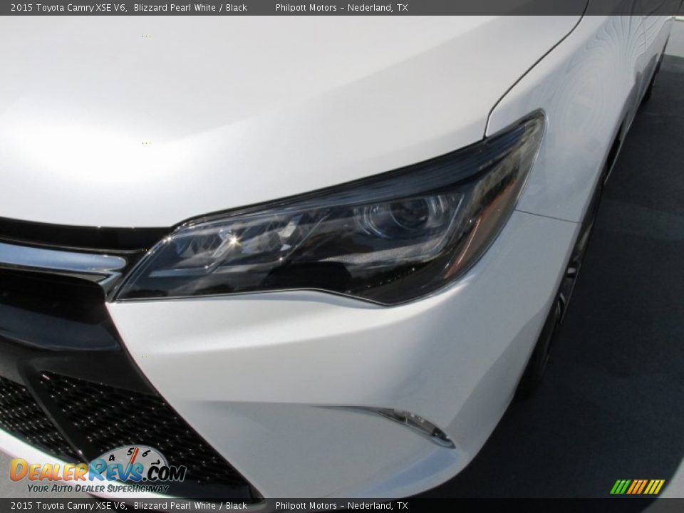 2015 Toyota Camry XSE V6 Blizzard Pearl White / Black Photo #9