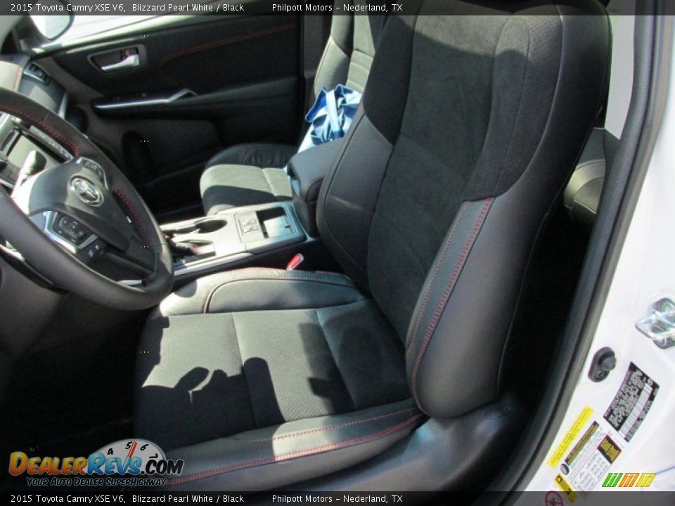 2015 Toyota Camry XSE V6 Blizzard Pearl White / Black Photo #21