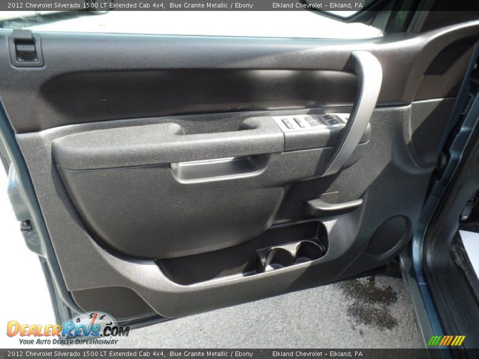 2012 Chevrolet Silverado 1500 LT Extended Cab 4x4 Blue Granite Metallic / Ebony Photo #23