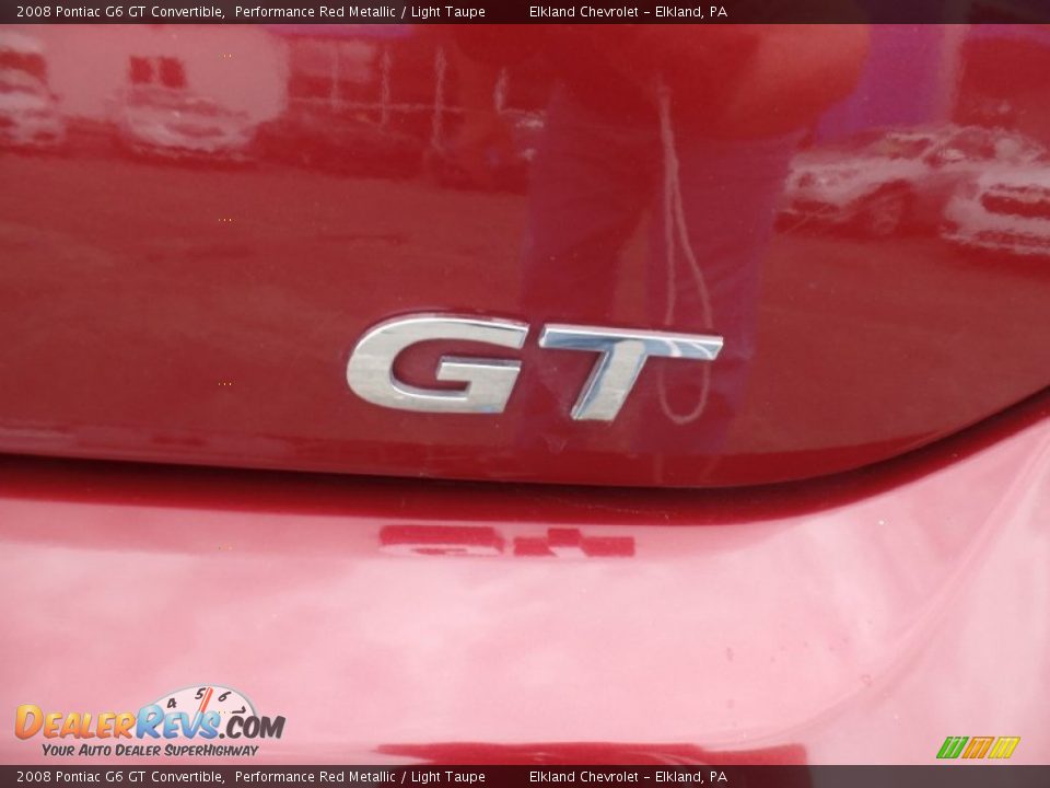 2008 Pontiac G6 GT Convertible Performance Red Metallic / Light Taupe Photo #7