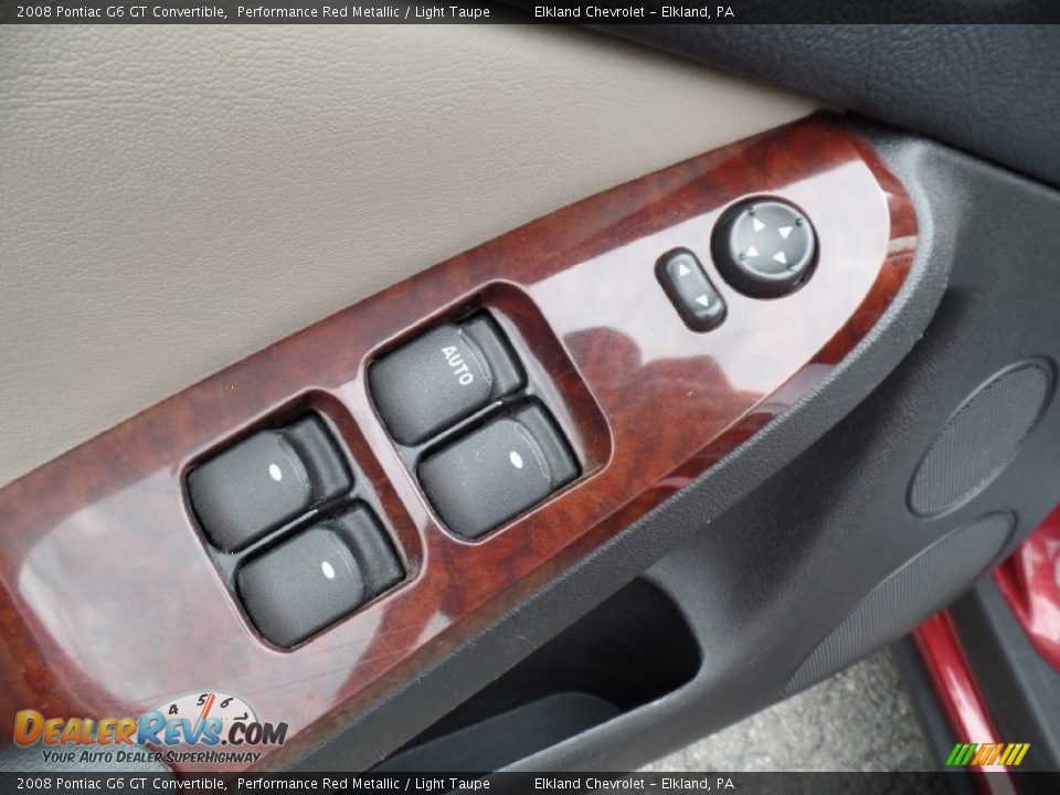 2008 Pontiac G6 GT Convertible Performance Red Metallic / Light Taupe Photo #27