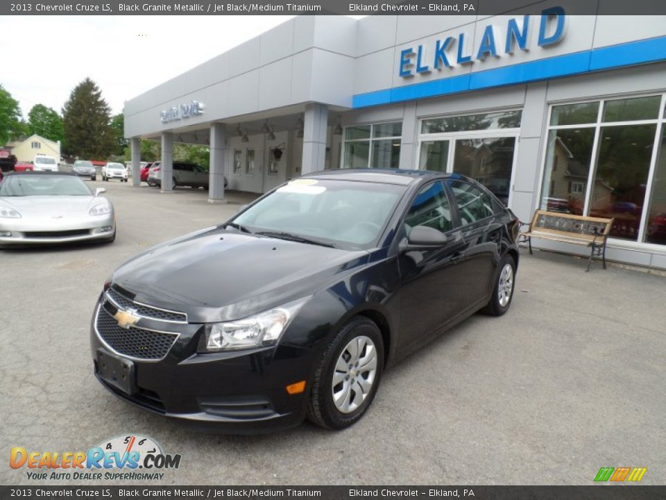 2013 Chevrolet Cruze LS Black Granite Metallic / Jet Black/Medium Titanium Photo #1