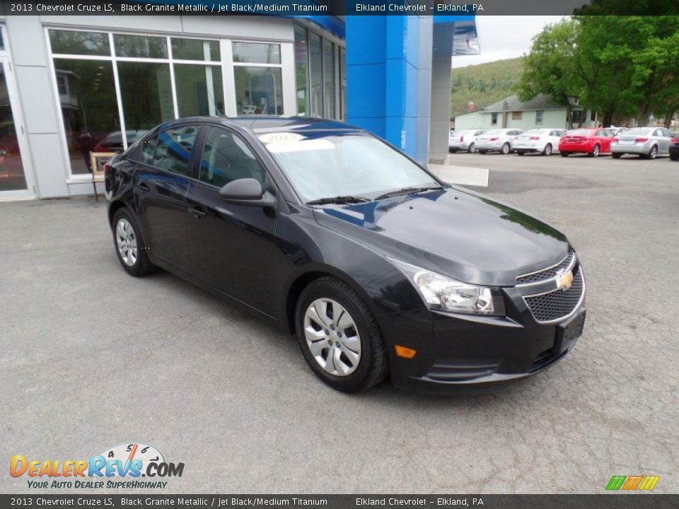 2013 Chevrolet Cruze LS Black Granite Metallic / Jet Black/Medium Titanium Photo #3
