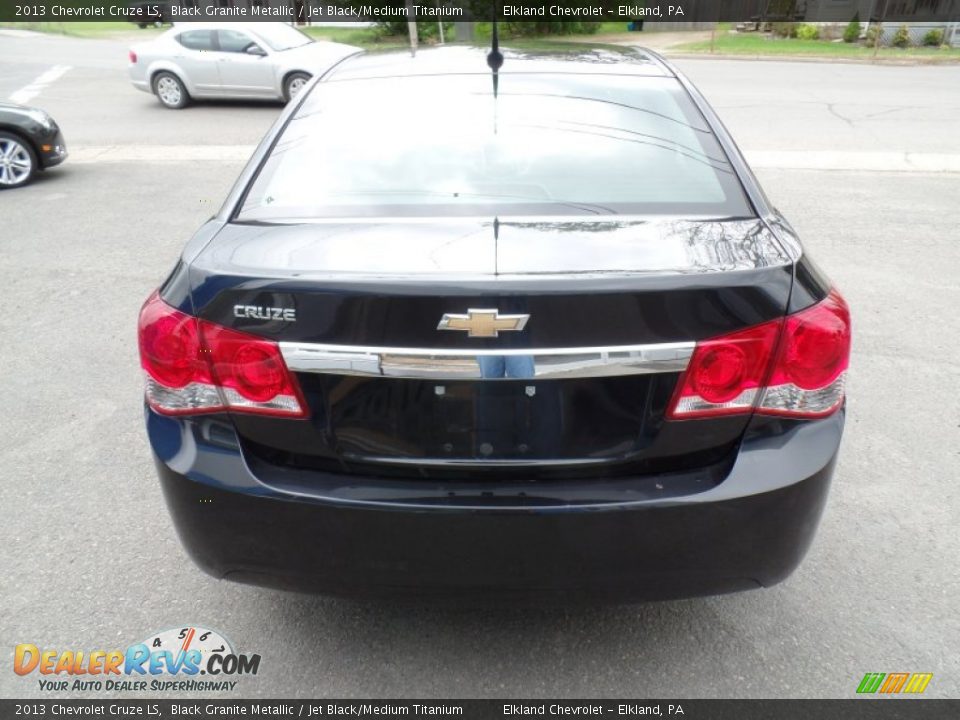 2013 Chevrolet Cruze LS Black Granite Metallic / Jet Black/Medium Titanium Photo #6
