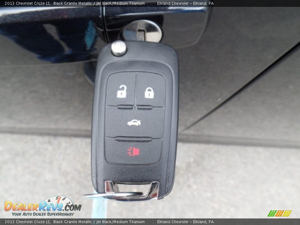 2013 Chevrolet Cruze LS Black Granite Metallic / Jet Black/Medium Titanium Photo #11
