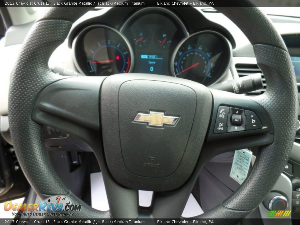 2013 Chevrolet Cruze LS Black Granite Metallic / Jet Black/Medium Titanium Photo #18