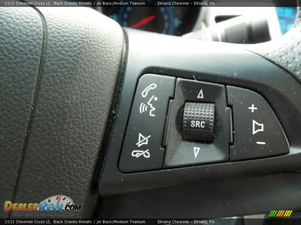 2013 Chevrolet Cruze LS Black Granite Metallic / Jet Black/Medium Titanium Photo #19