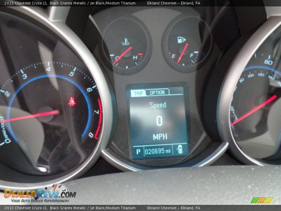 2013 Chevrolet Cruze LS Black Granite Metallic / Jet Black/Medium Titanium Photo #21