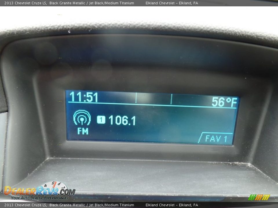 2013 Chevrolet Cruze LS Black Granite Metallic / Jet Black/Medium Titanium Photo #23
