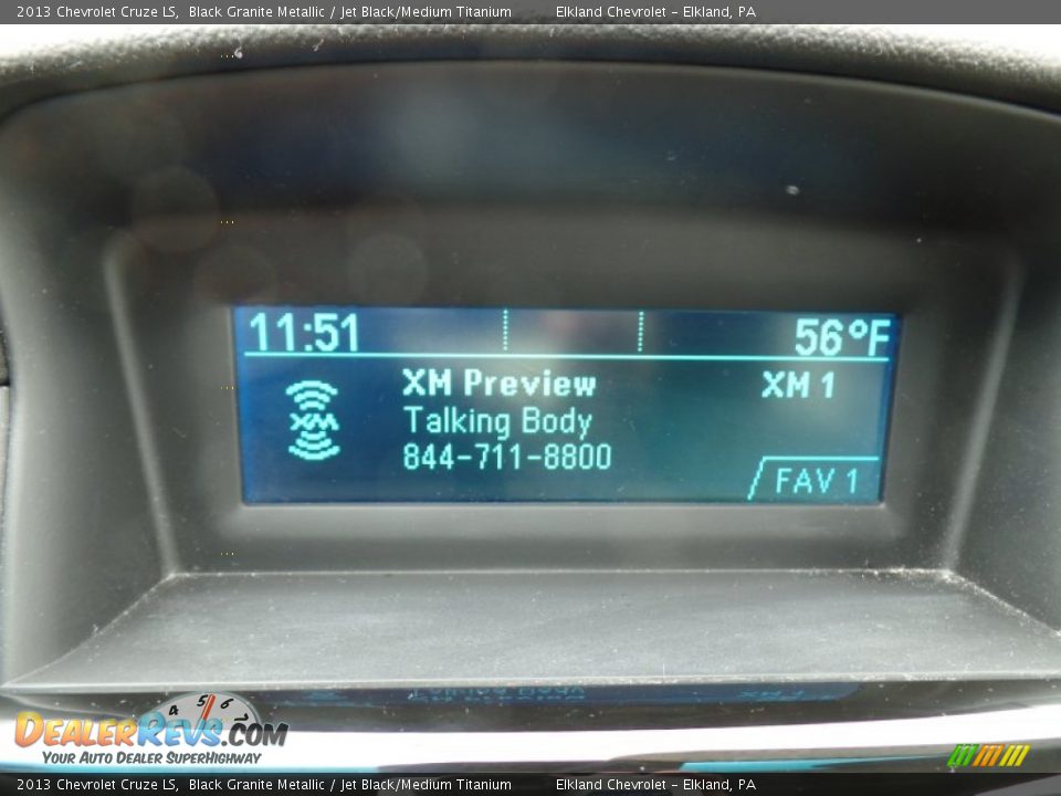 2013 Chevrolet Cruze LS Black Granite Metallic / Jet Black/Medium Titanium Photo #24